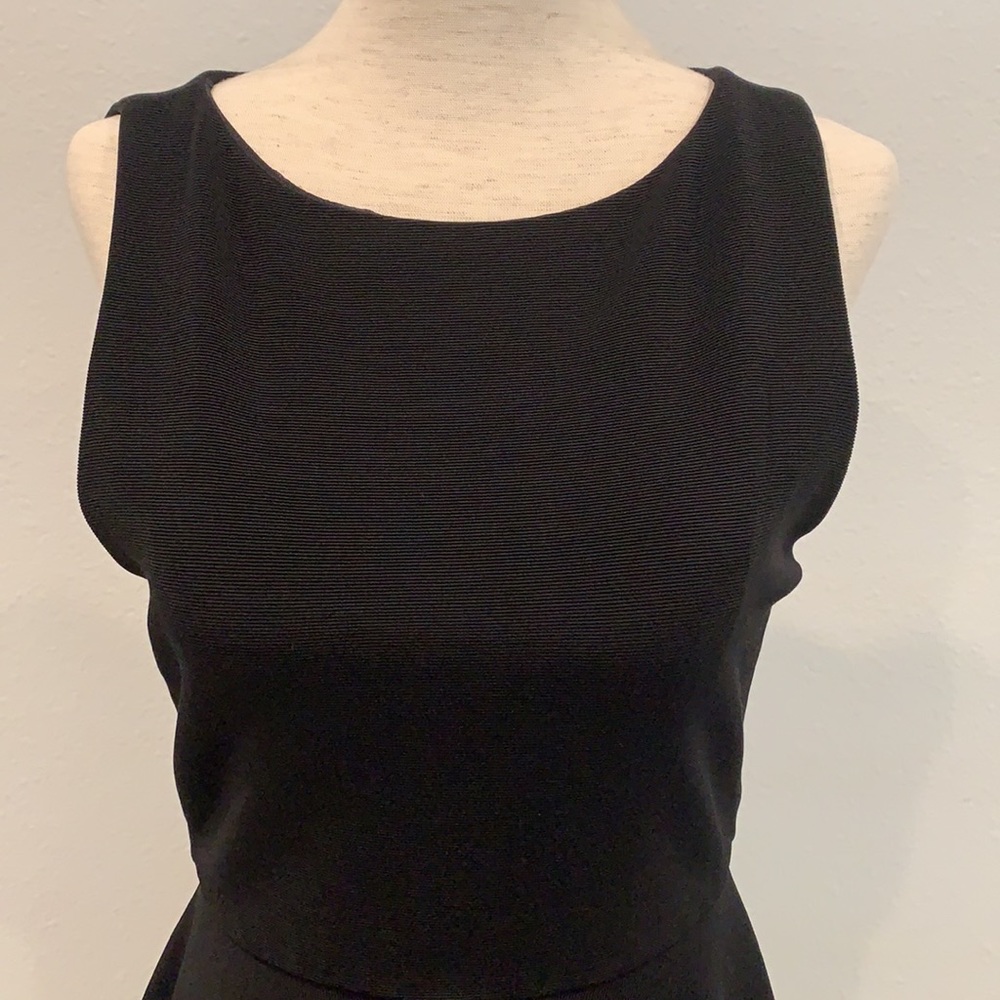 HP 🎉Alice and Olivia Black Fit and Flare Dress - Picture 3 of 8